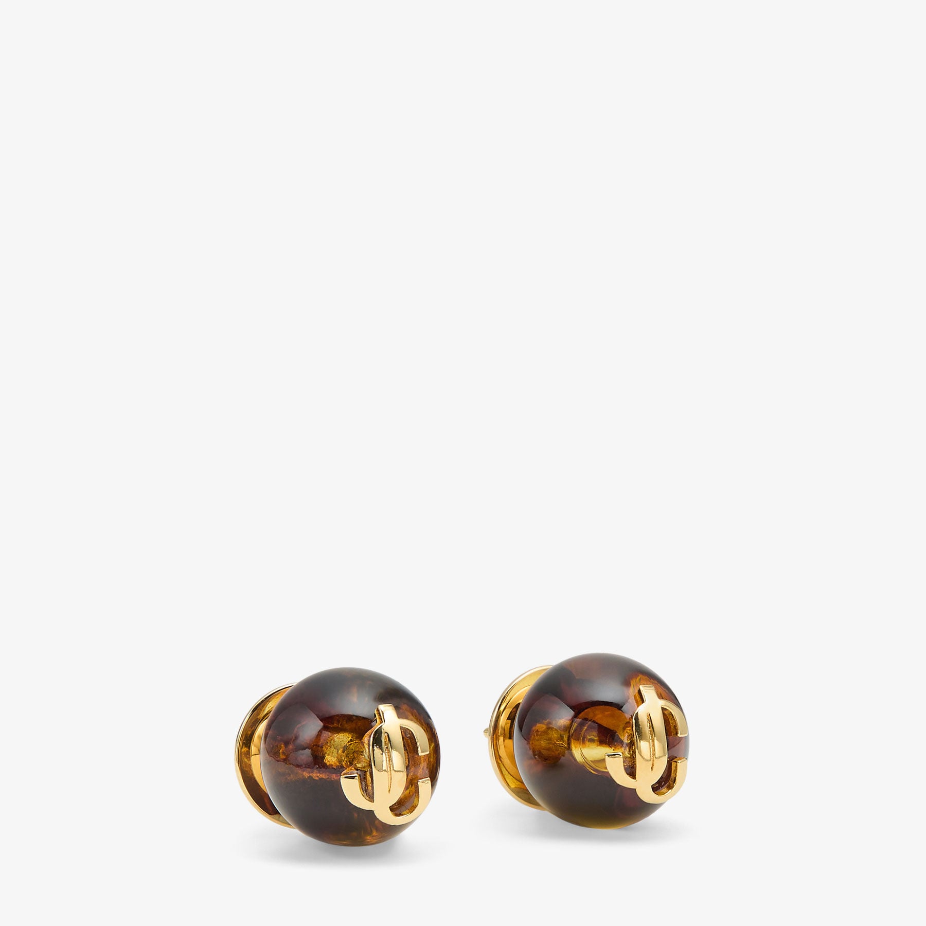 Beads Earrings | Tortoiseshell and Gold Finish Metal and Acrylic Beads Earrings | Tortoiseshell and Gold Finish Metal and Acrylic