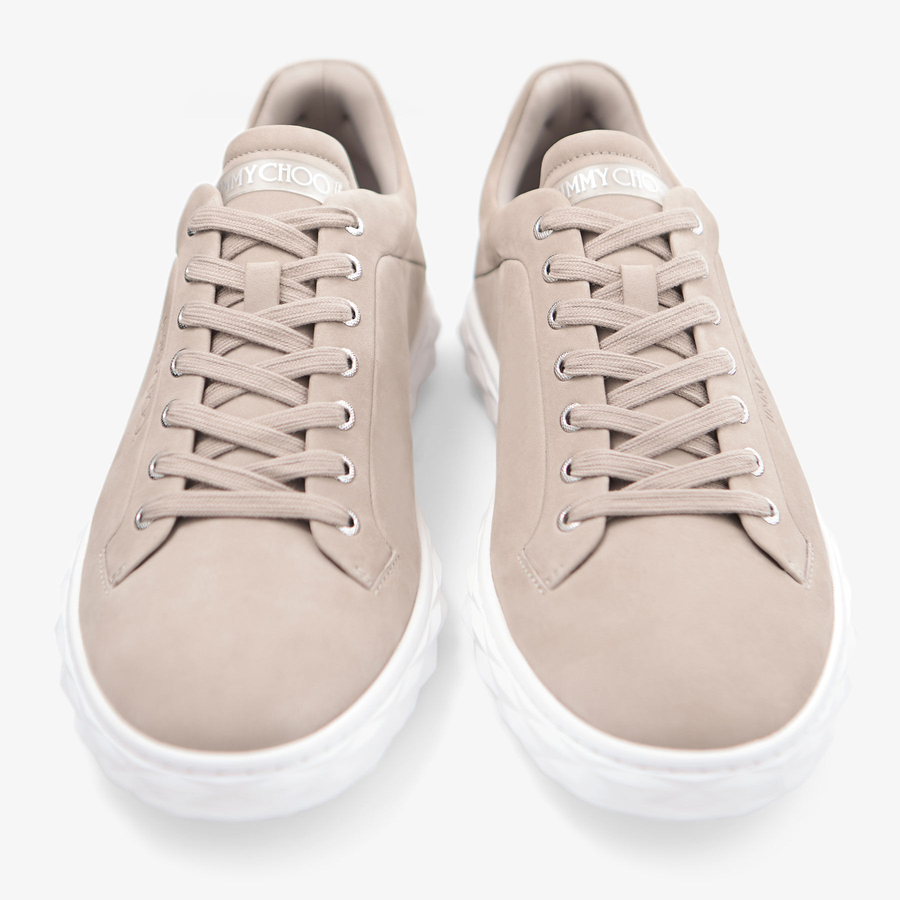 JIMMY CHOO☆ ダイヤモンド X II F X Taupe Diamond X II/F | Taupe Leather Trainers | JIMMY CHOO