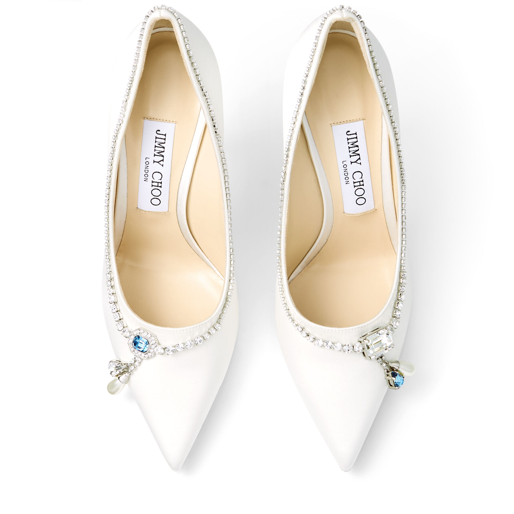 jimmy choo satin pumps