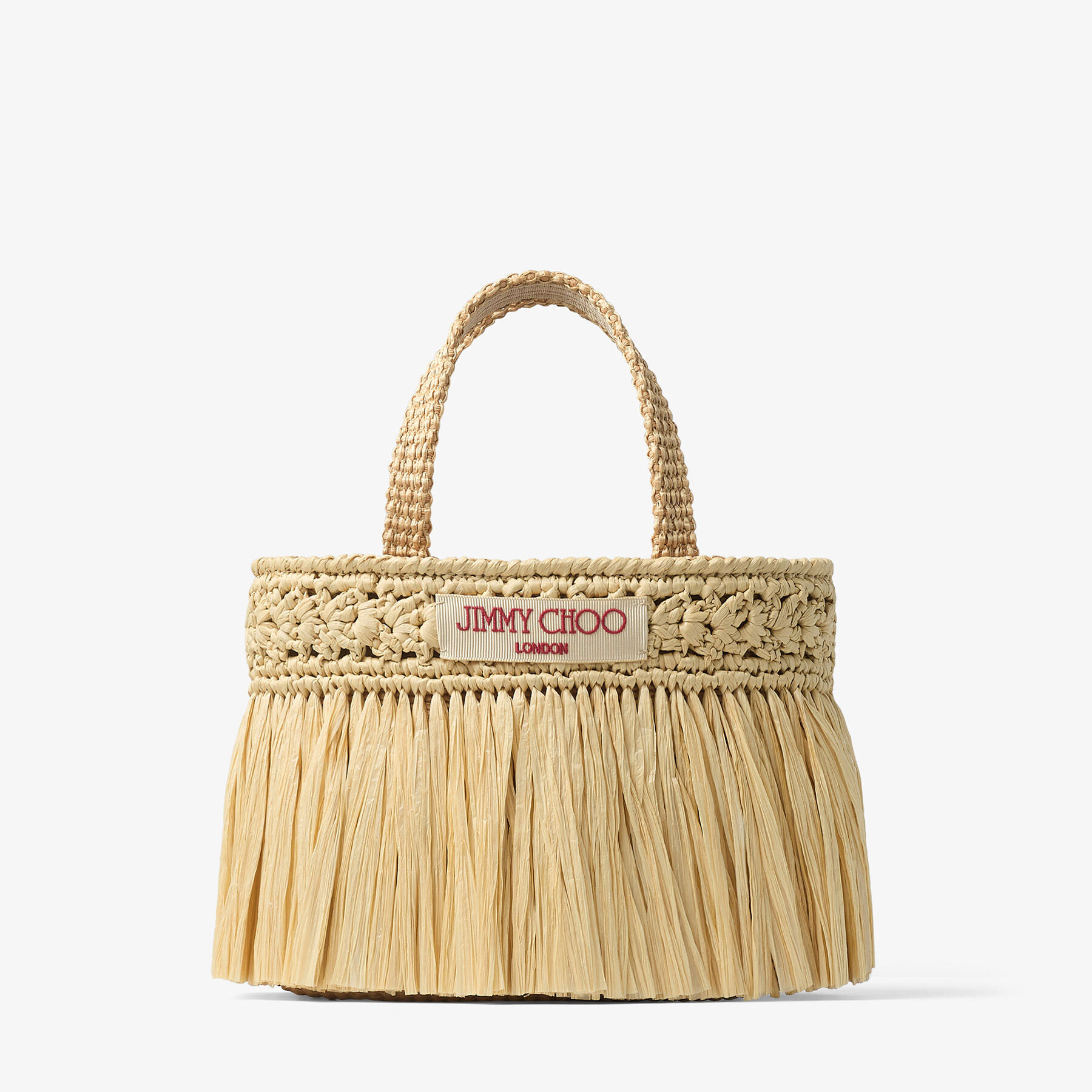 O*A様 Jimmy Choo バッグ Beach Tote East-West Mini | Natural and Light Gold Woven Raffia
