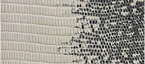 Lizard printed leather
