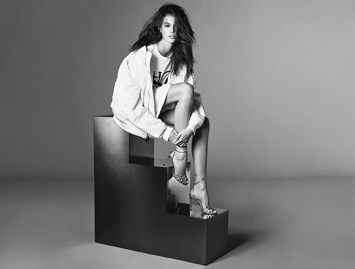 Jimmy Choo Spring Summer 2019 Campaign, staring Kaia Gerber and photographed by Steven Meisel