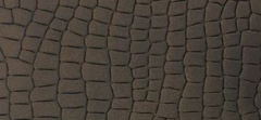 CROC PRINTED MATT METALLIC LEATHER