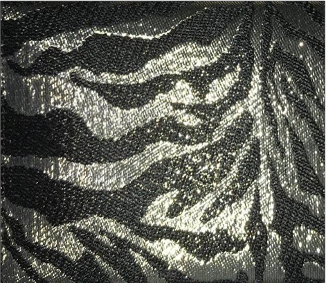 Metallic Zebra Jacquard