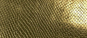 METALISED PRINTED PYTHON LEATHER