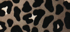 SATIN W/FLOCKED LEOPARD