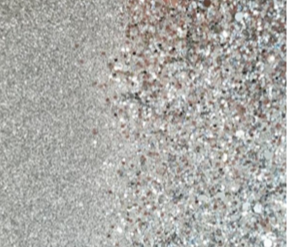 COARSE TO FINE GLITTER DEGRADE FABRIC