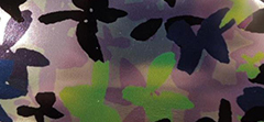 CAMOFLOWER PRINT MIRROR LEATHER