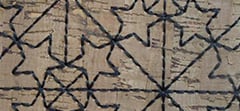 EMBROIDERED STARS ON CORK
