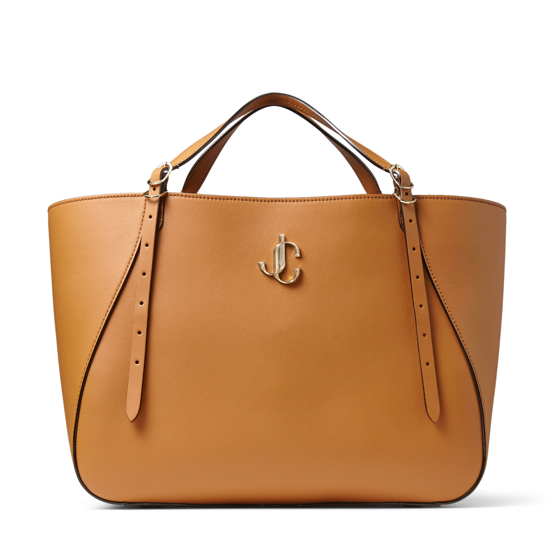 Cuoio Leather Tote Bag with JC Emblem