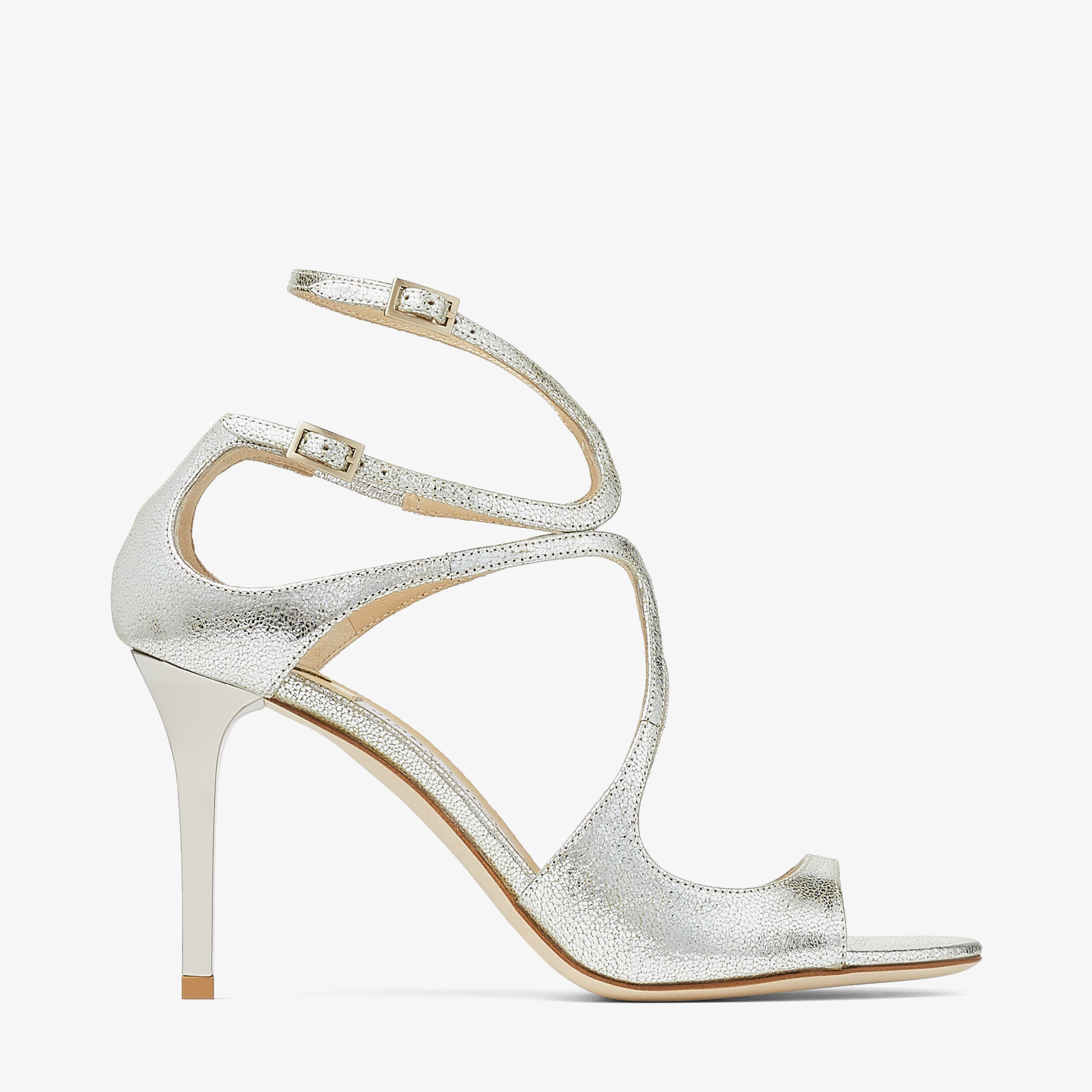 champagne glitter sandals