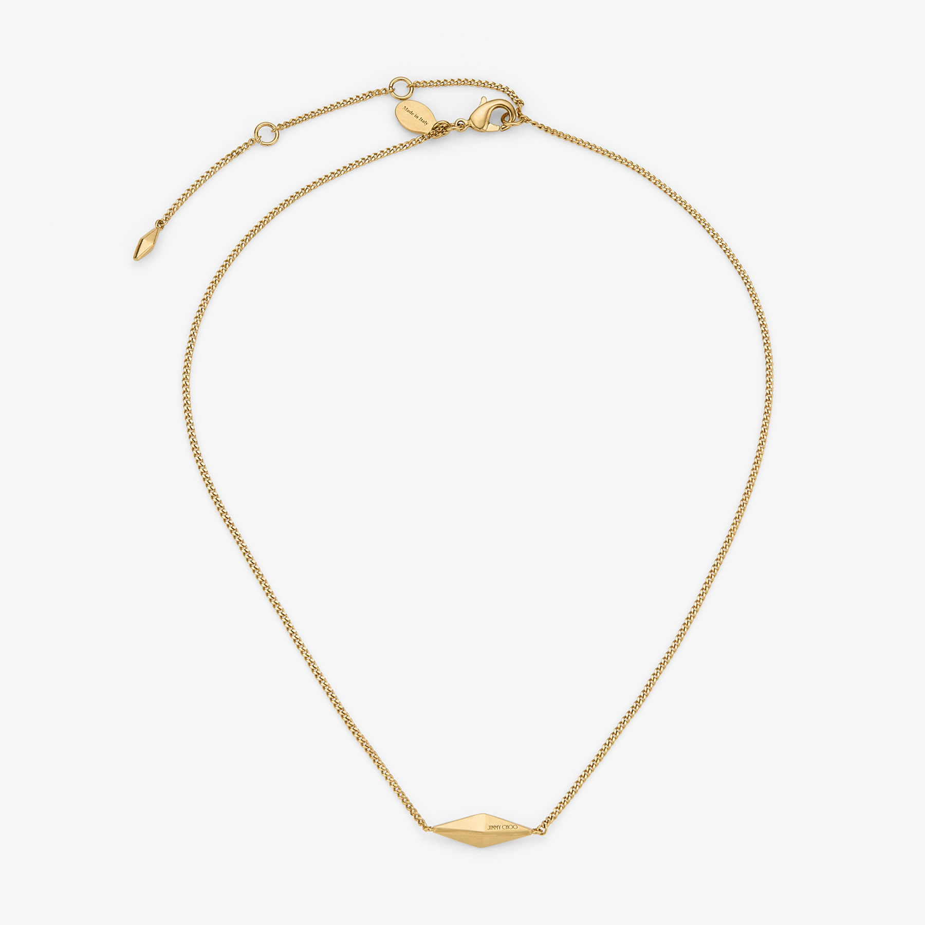Jimmy Choo Diamond Fine Chain In Silver