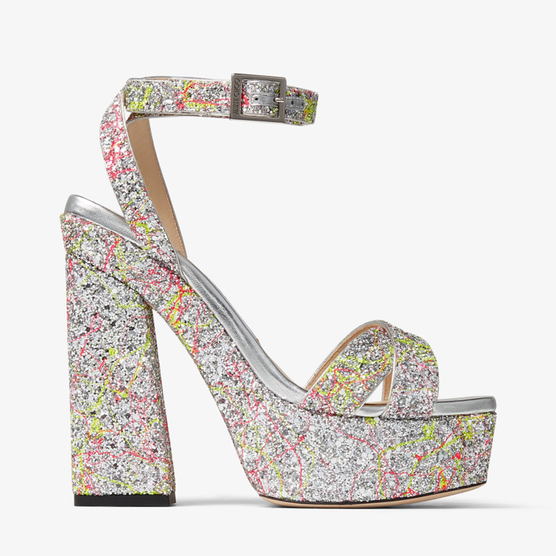 Jimmy Choo Gaia 140mm Platform Sandals In Multicolor