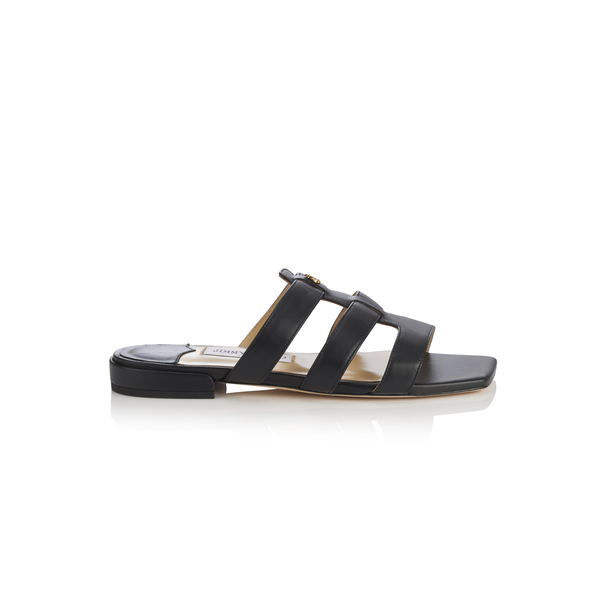 Jimmy Choo Leni Mule Flat In Black | ModeSens