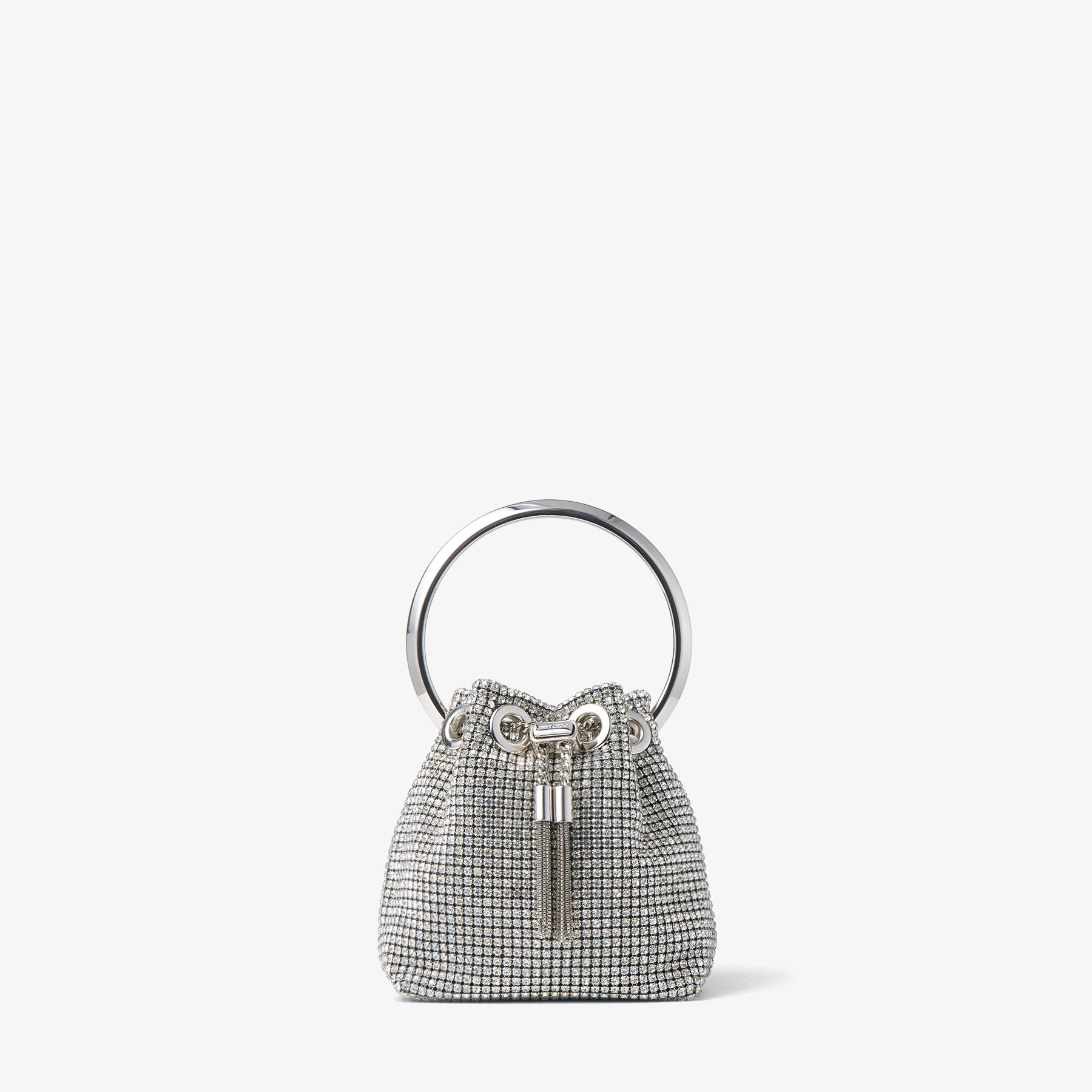Jimmy Choo Micro Bon Bon In Silver