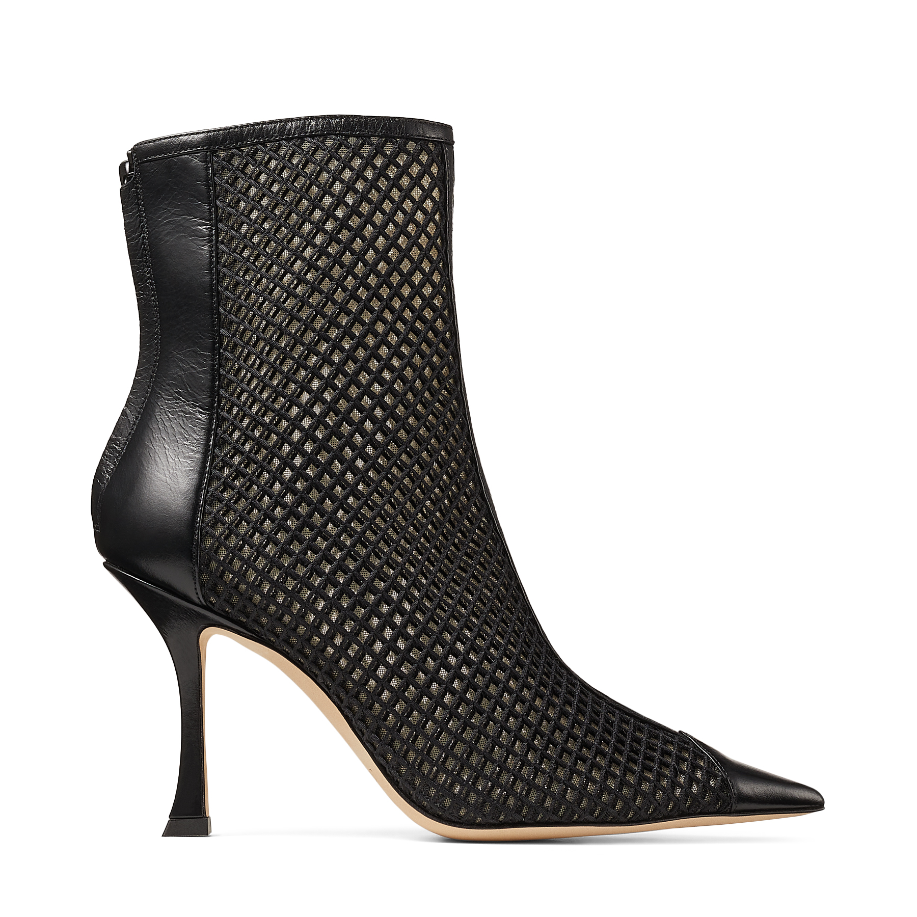 mesh heel booties