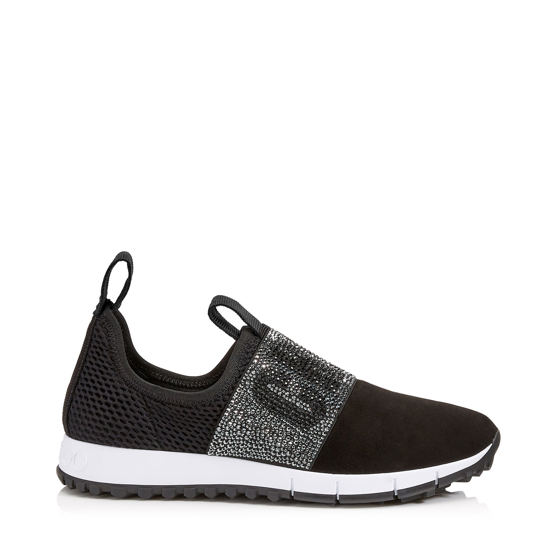 jimmy choo black trainers womens