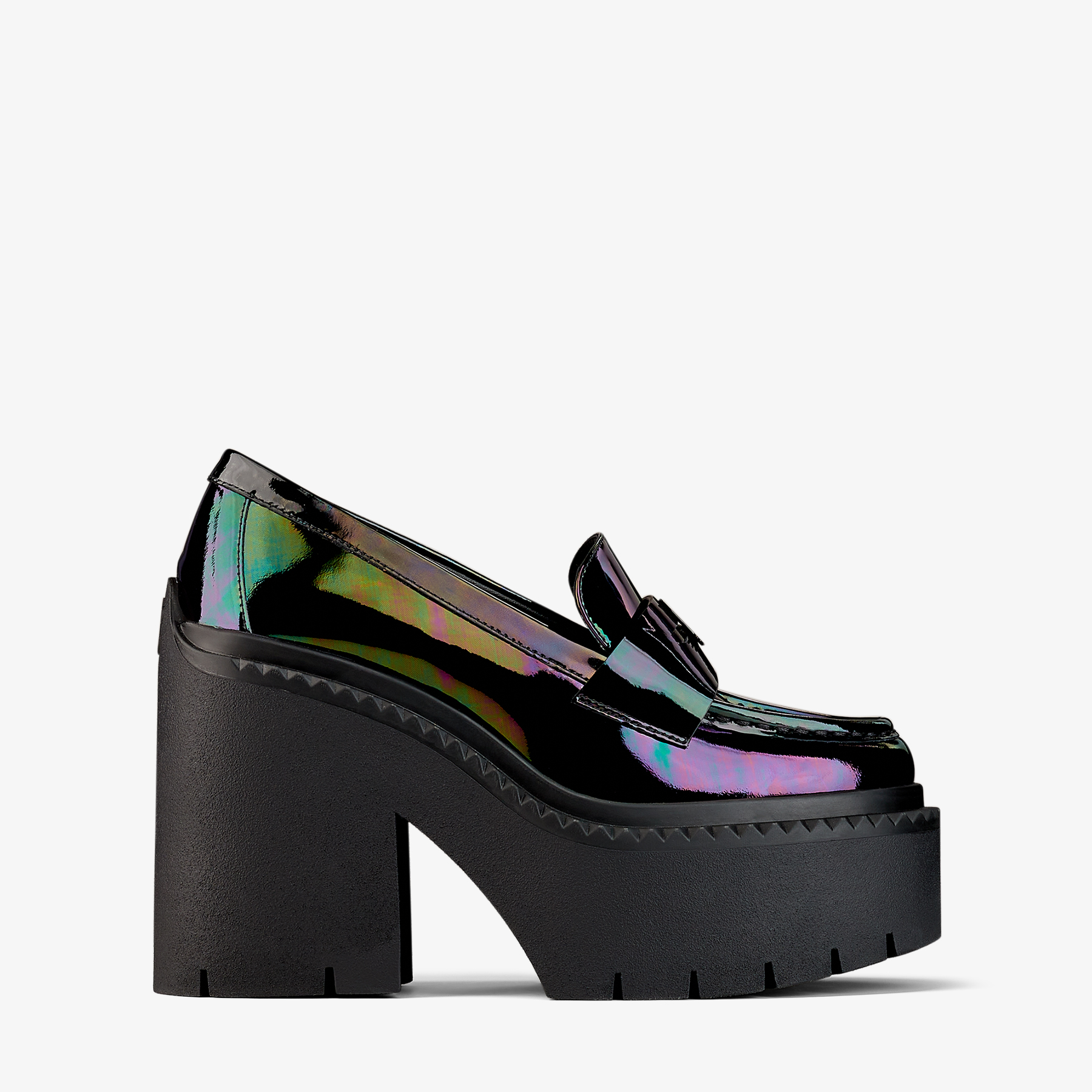 Jimmy Choo Luna Loafer 120 In Irridescent